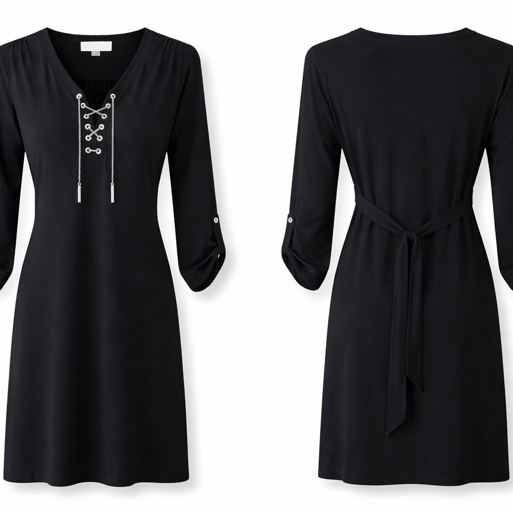 MK Elegant Chic NWOT Black Dress Classy Party Holiday Office S Mother’s Day Gift